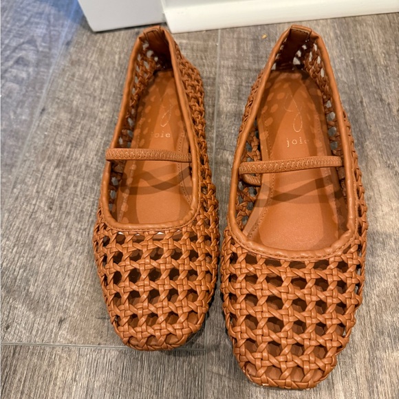 Joie Shoes - Joie Tan Woven Loafers